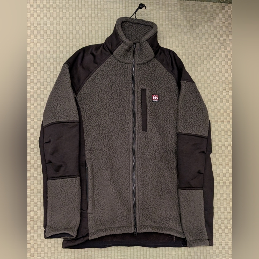 66 North Tindur Shearing Polartec Fleece Jacket Men's Size Medium Made in Latvia